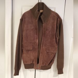 Boys Suede Sweater Jacket